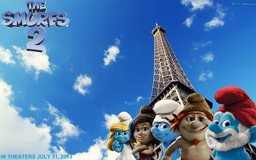 The Smurfs 2 and Backgrounds, smurfs background HD wallpaper