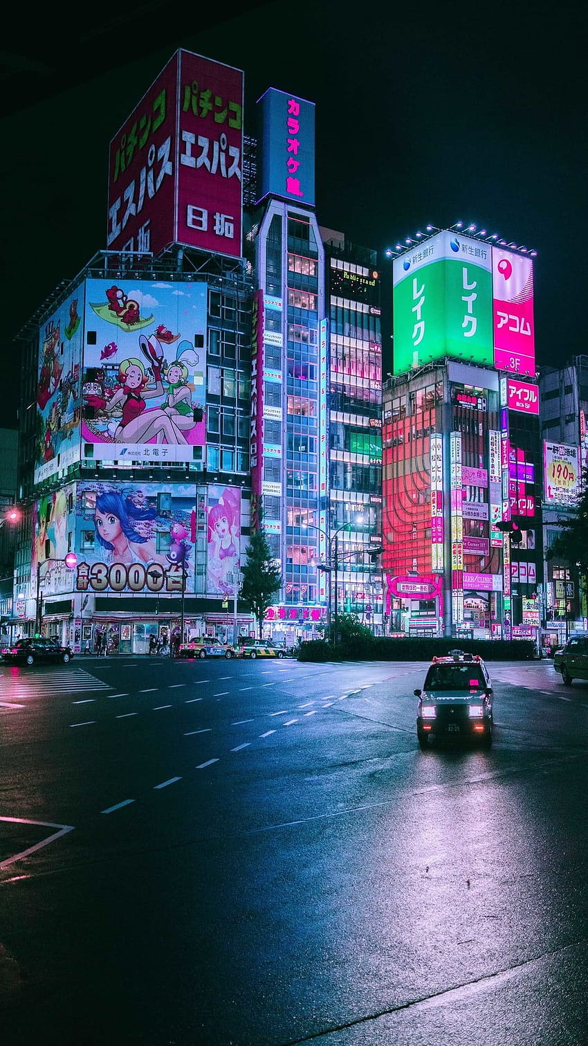 Visão noturna de Tóquio, Tóquio à noite iphone Papel de parede de celular HD