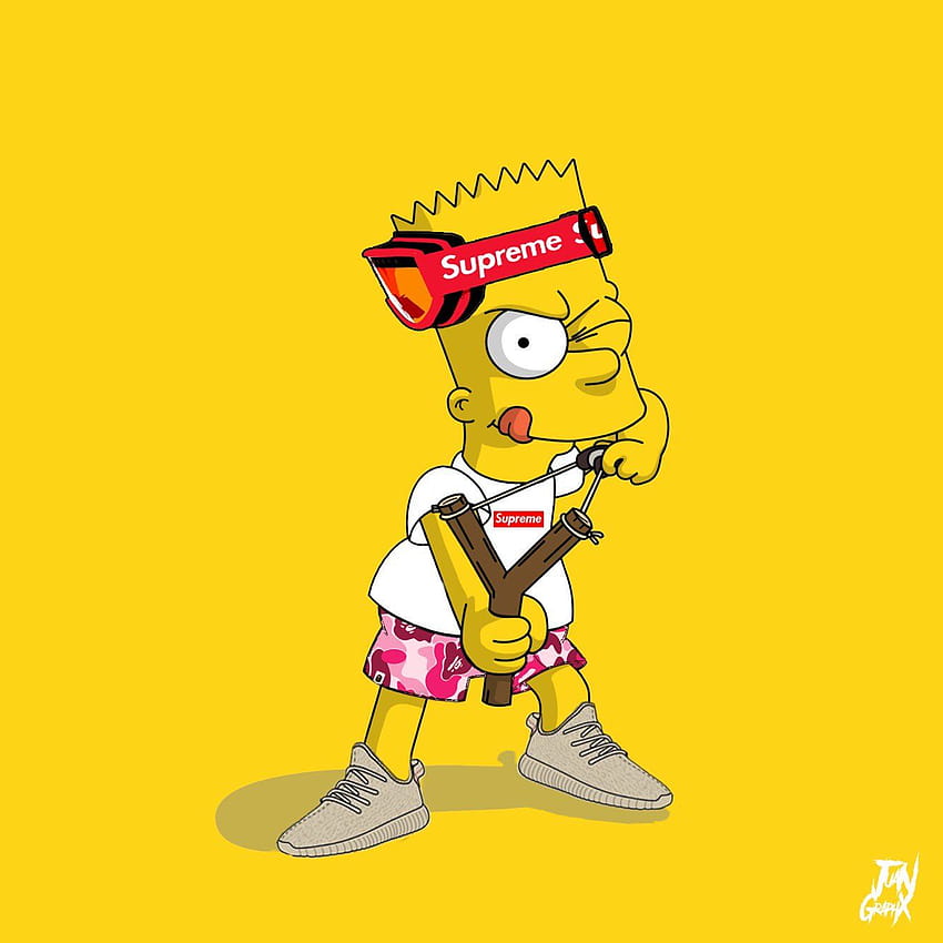 Supreme Bart Simpson Top Supreme Bart, juice wrld bart simpson HD phone ...