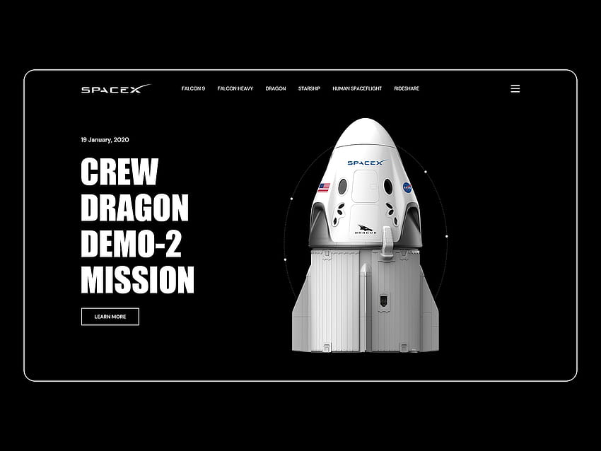 SpaceX, crew dragon demo 2 HD wallpaper