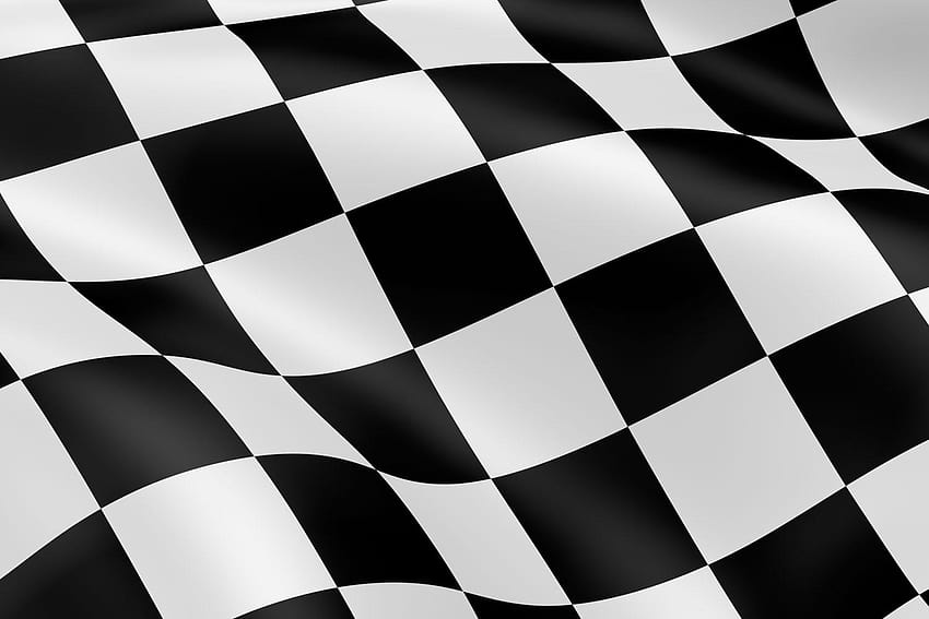 Bandeira quadriculada, bandeira de corrida papel de parede HD