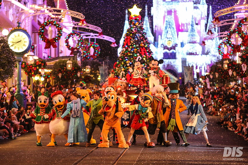 Walt Disney World, christmastime HD wallpaper