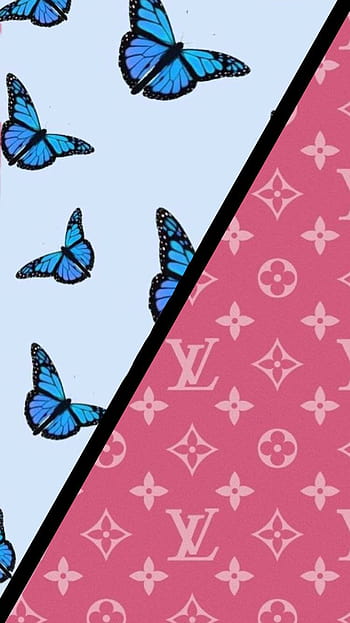Louis Vuitton, blue, illusion, louis vuitton, pink, stars, wolf, HD phone  wallpaper
