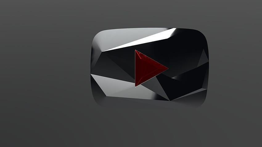 YouTube 100 Million Red, diamond play button HD wallpaper