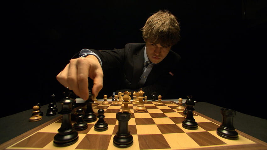 O jogador de xadrez número 1 do mundo, Magnus Carlsen, detém o título papel de parede HD