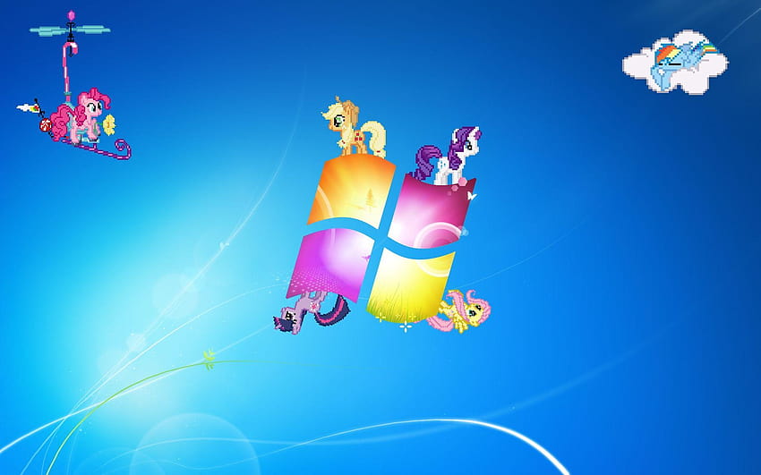 11 СТРАХОТЕН MLP Windows Visa на Scratch, страхотен mlp HD тапет