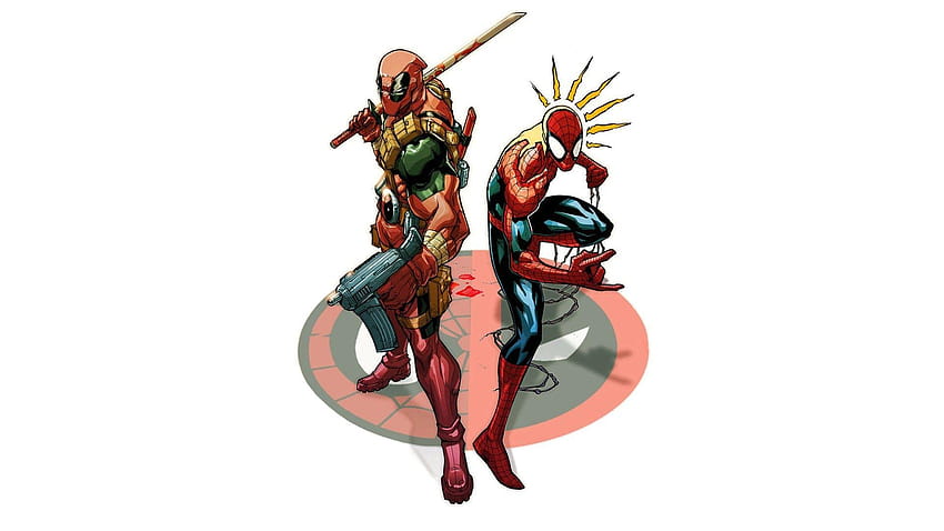 Spiderman And Deadpool For Iphone – Epic z, deadpool cartoon HD wallpaper