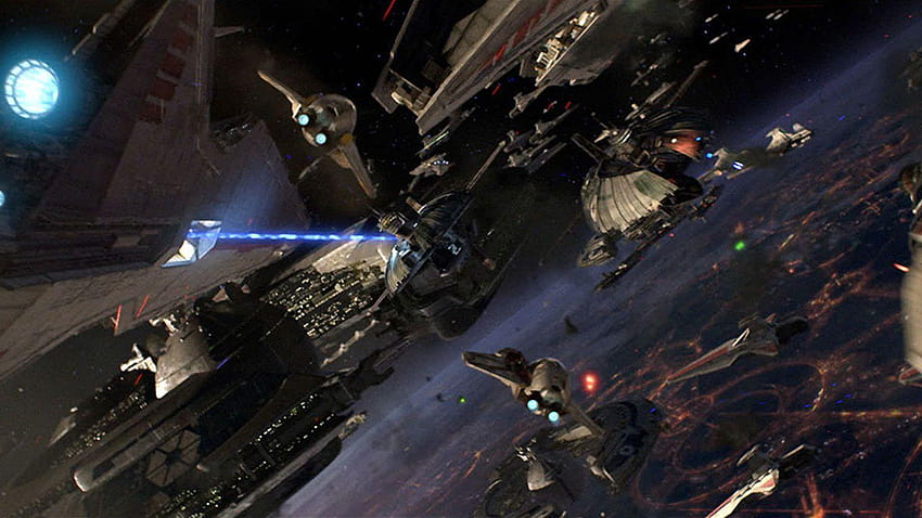 Star Wars: Revenge Of The Sith Story Gallery, battle over coruscant HD wallpaper