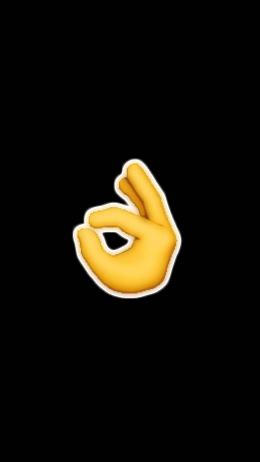 Ok Hand Emoji by Cuhleb, ok sign HD phone wallpaper