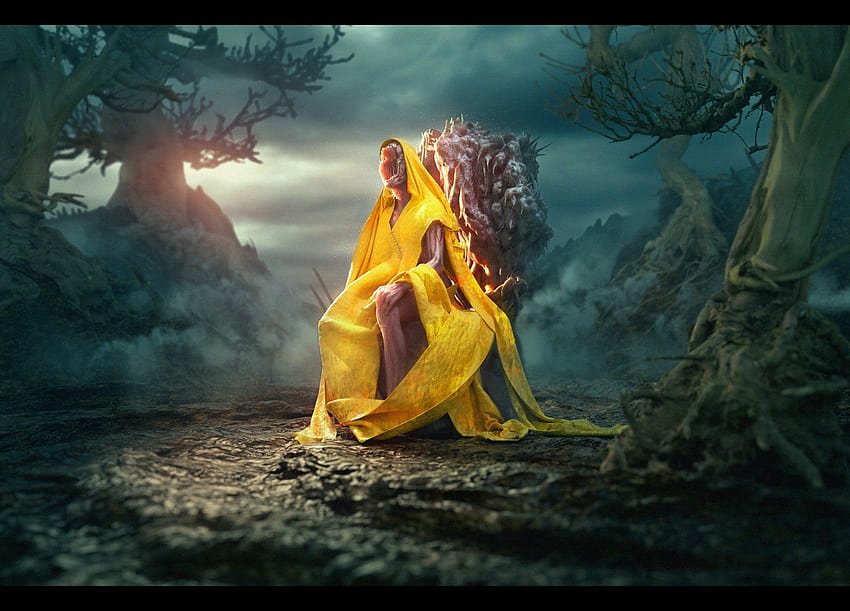 „Hastur, der König in Gelb“ von Rene Aigner: r/Lovecraft HD-Hintergrundbild