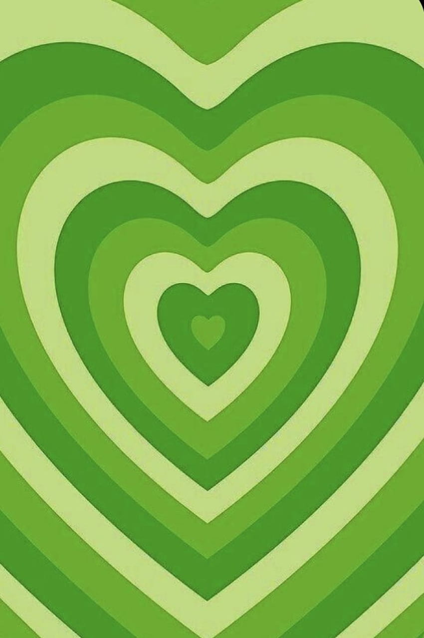 Pin on Iphone, green aesthetic heart HD phone wallpaper