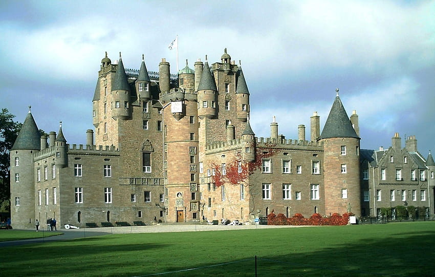 castelo de glamis wikimedia commons castelos de casamento em argyll e bute, castelos escoceses papel de parede HD