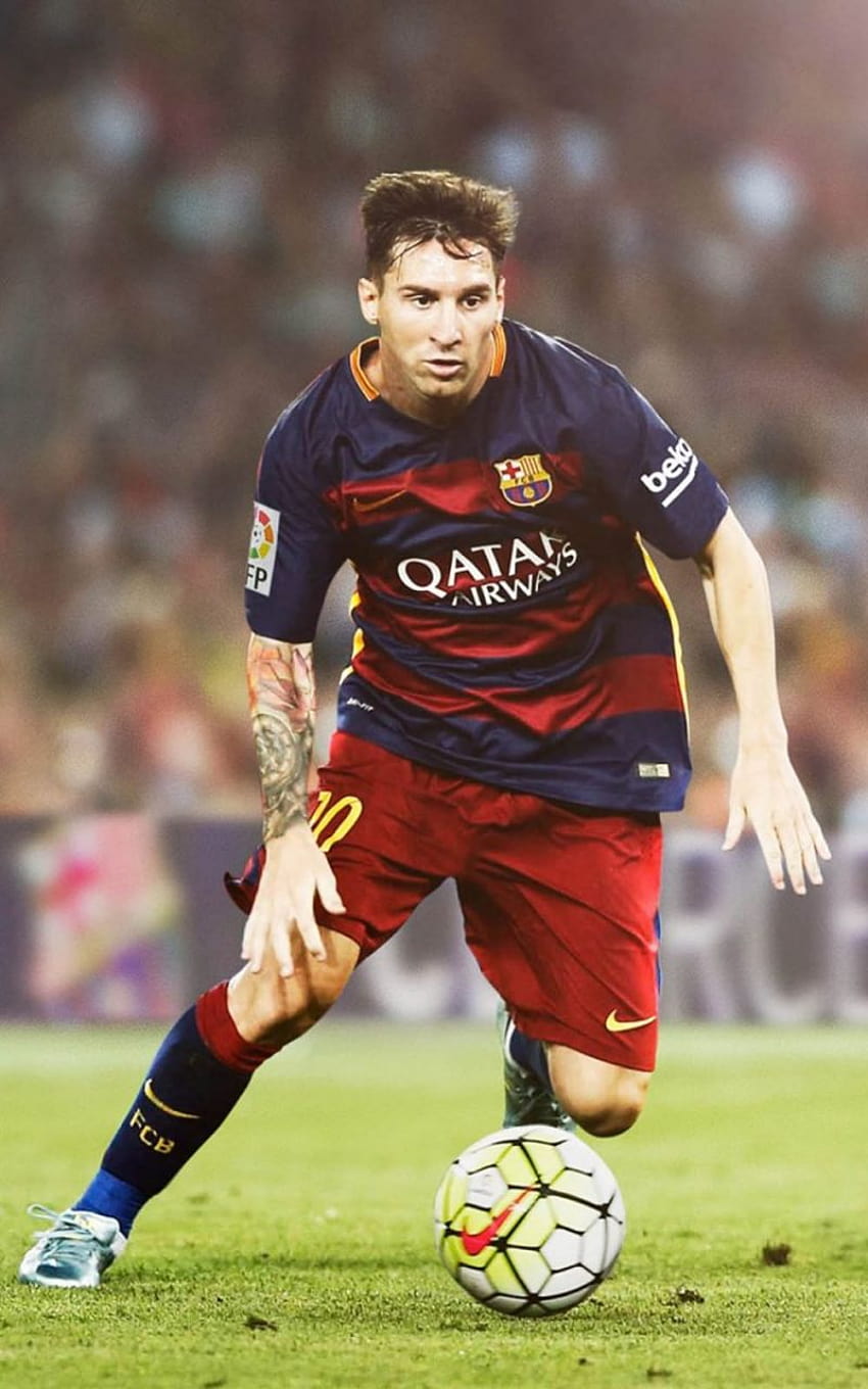 Lionel Messi spielt für FC Barcelona Ultra, Barcelona-Fußballer iphone HD-Handy-Hintergrundbild