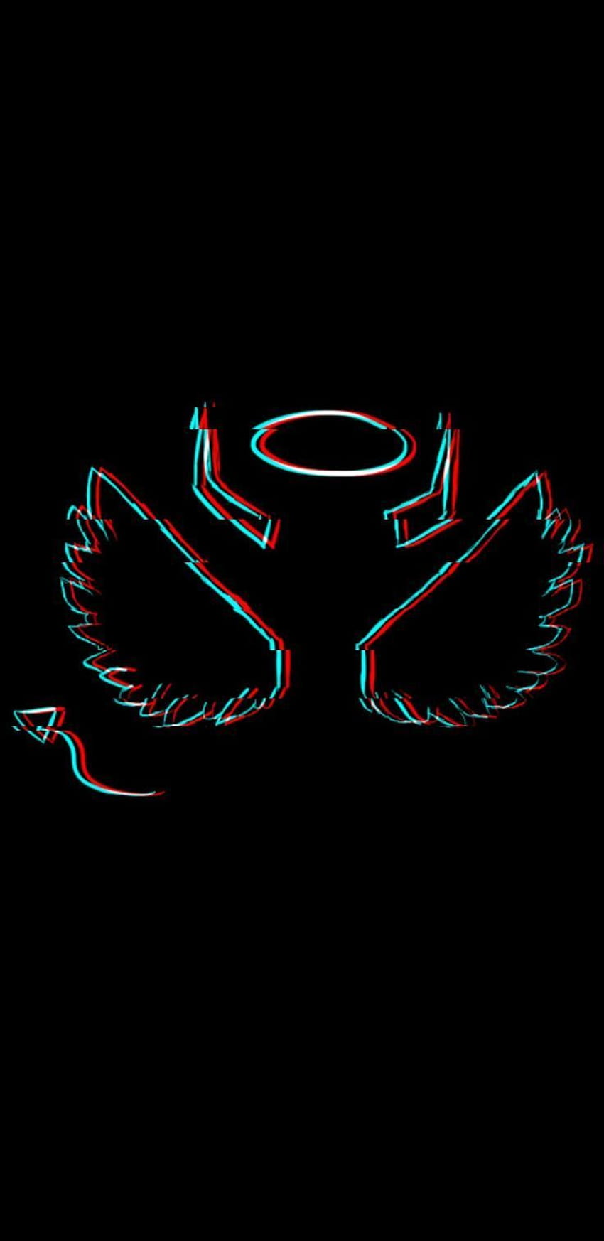 Demon&angel, trippy dark aesthetic HD phone wallpaper