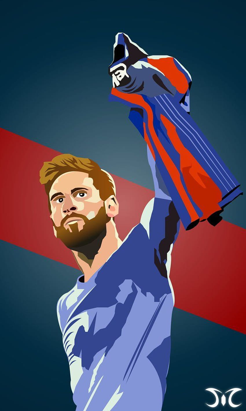 Messi Cartoon, messi sketch HD phone wallpaper