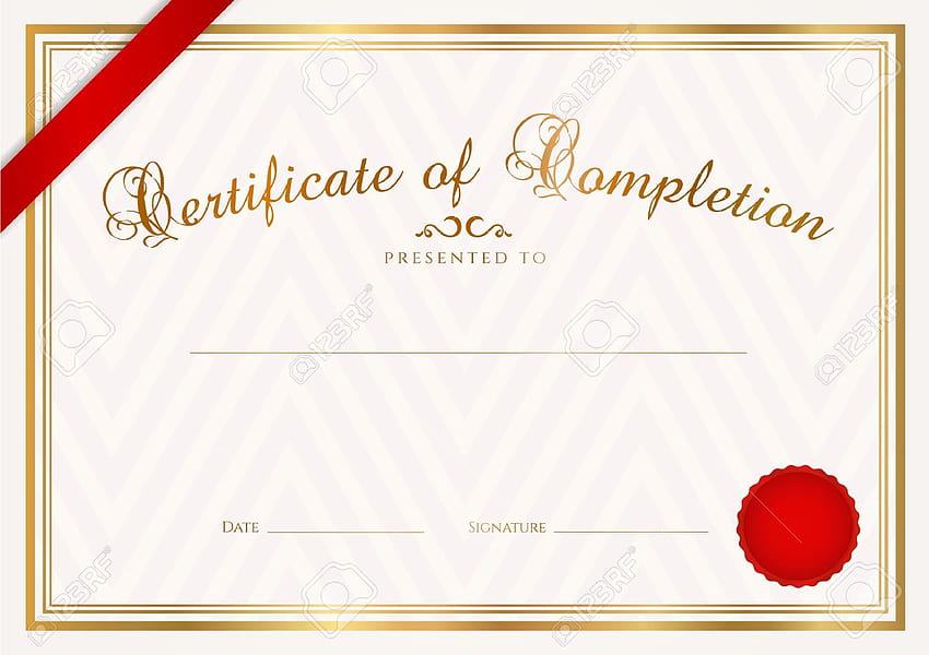 Certificate Diploma Of Completion Design Template Sample [1300x918] for your , Mobile & Tablet, certification computer HD wallpaper