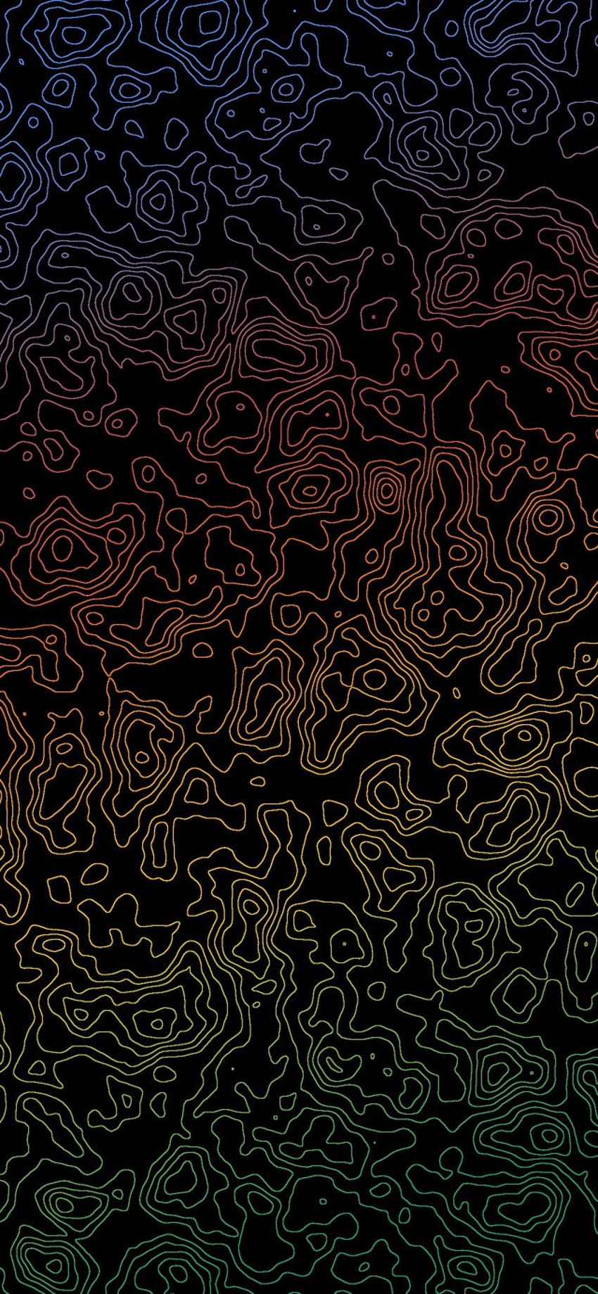 Updated] 24 Damascus/Topographic AMOLED [1440x3200] : r/Amoledbackgrounds, topographic iphone HD phone wallpaper