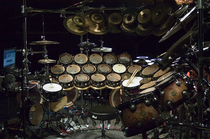Drums HUGE Drum Kit and backgrounds, drum set HD wallpaper