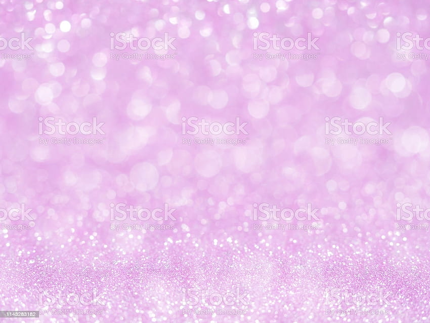 Violette abstrakte Glitzerhintergründe mit Bokeh-Lichtern, verschwommenes zartes Rosa für romantische Hintergründe. Helle Bokeh-Hintergründe für Feiertagspartys für Weihnachten und Silvester. Hintergründe. Stock, verschwommener Glitzer HD-Hintergrundbild