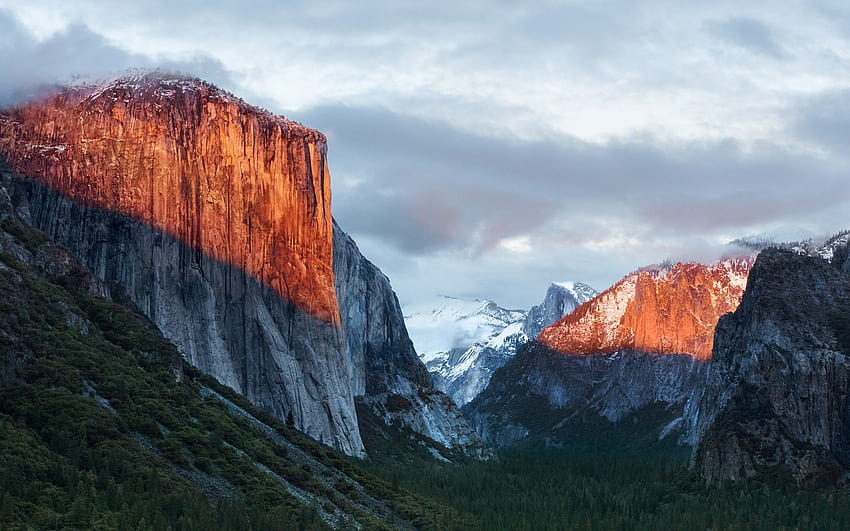 El Capitan, Yosemite National Park, Yosemite Valley, California, Stock, Nature, yosemite valley morning fog HD wallpaper