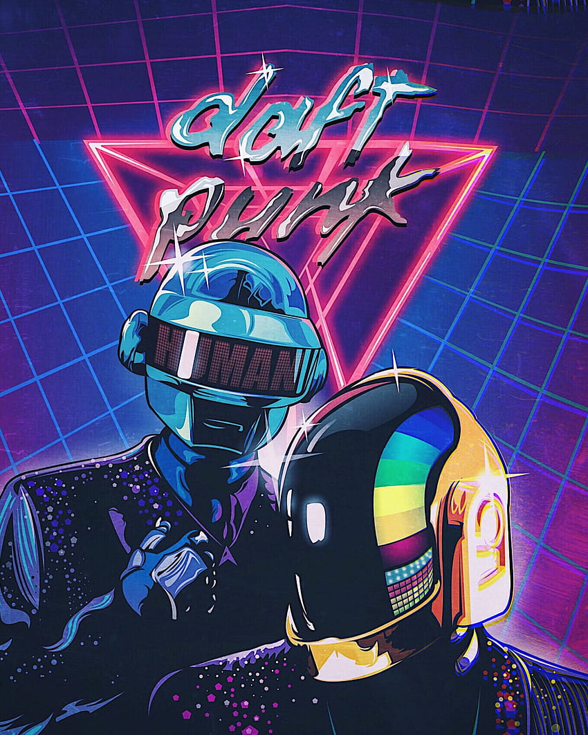 Daft Punk poster on Behance, daft punk aesthetic HD phone wallpaper