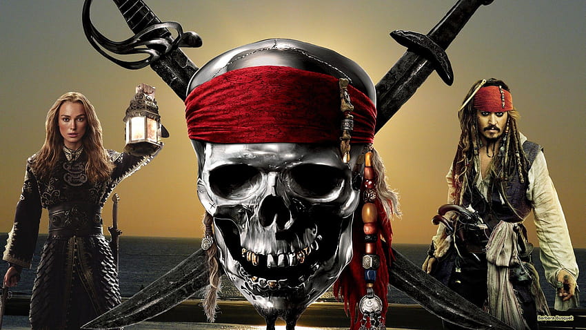 Pirates of the Caribbean กัปตันแจ็คสแปร์โรว์ วอลล์เปเปอร์ HD