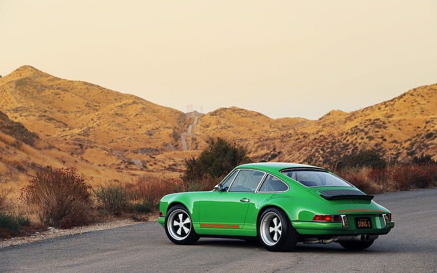 verde, Vintage, Carros, Cantores, Porsche, 911, Singer, 911 / e Mobile Backgrounds, old porsche papel de parede HD