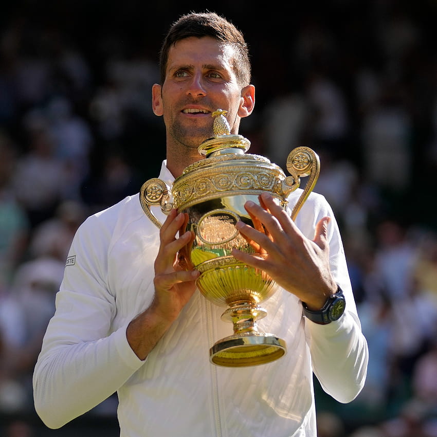 US Open: Darf der ungeimpfte Novak Djokovic teilnehmen?, Novak Djokovic Wimbledon-Champion 2022 HD-Handy-Hintergrundbild