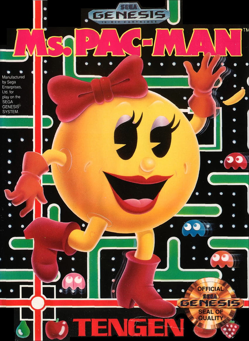 Games Backgrounds, 729398 Ms Pacman , by Ken Dancy, ms pac man HD phone wallpaper