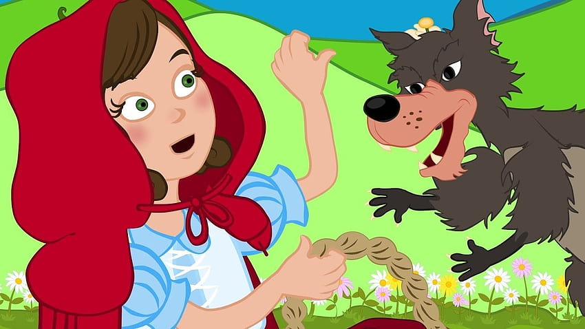 Little Red Riding Hood story for children, hood cartoons HD wallpaper