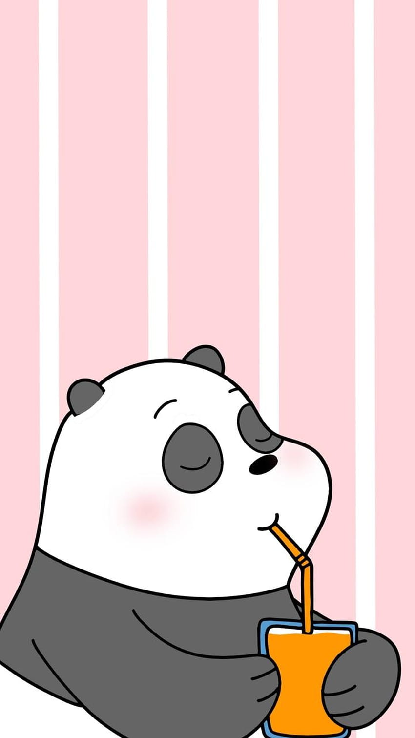 about animal in We Bare Bears by Naty, panda we bare bears HD phone wallpaper