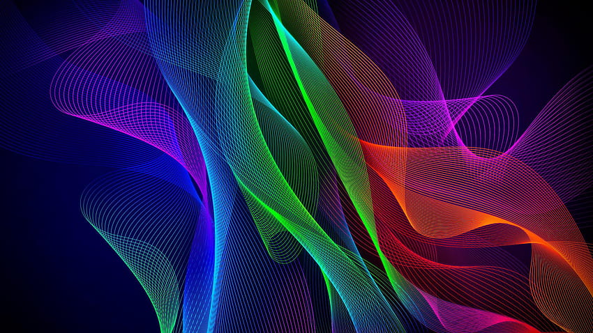Colorful Abstract Razer Phone, colorful abstract graphic design HD wallpaper