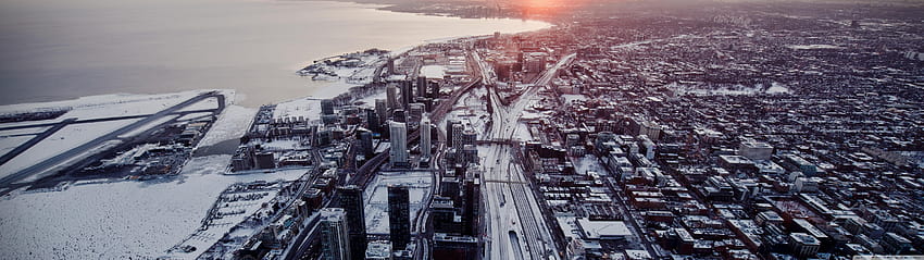 Luftaufnahme von Toronto [5120 x 1440], 5120 x 1440 HD-Hintergrundbild