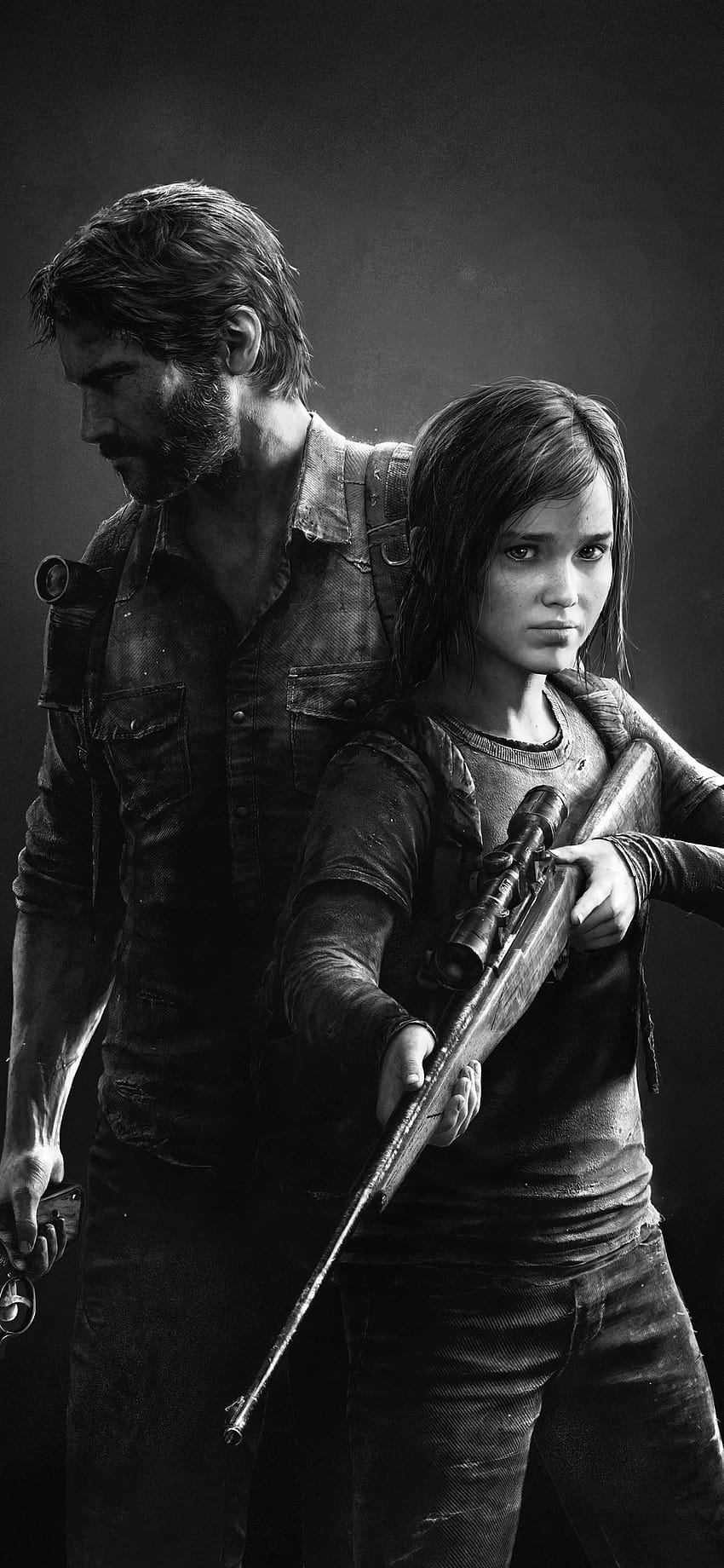 The Last of Us, black and white 1242x2688 iPhone XS, the last of us iphone HD phone wallpaper