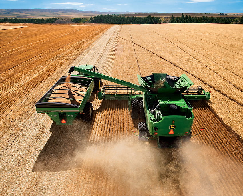 JOHN DEERE traktor pertanian pertanian industri konstruksi 1jdeere, pertanian kerja Wallpaper HD