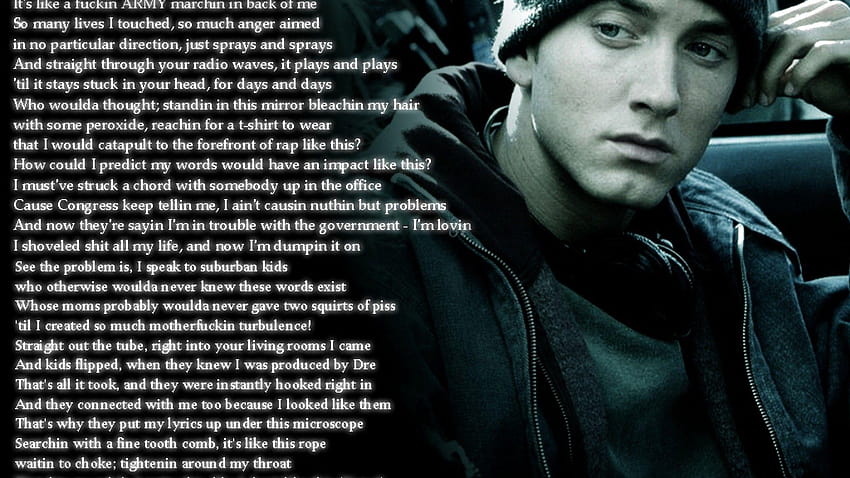 Eminem Backgrounds Gallery Eminem Quotes HD Wallpaper Pxfuel