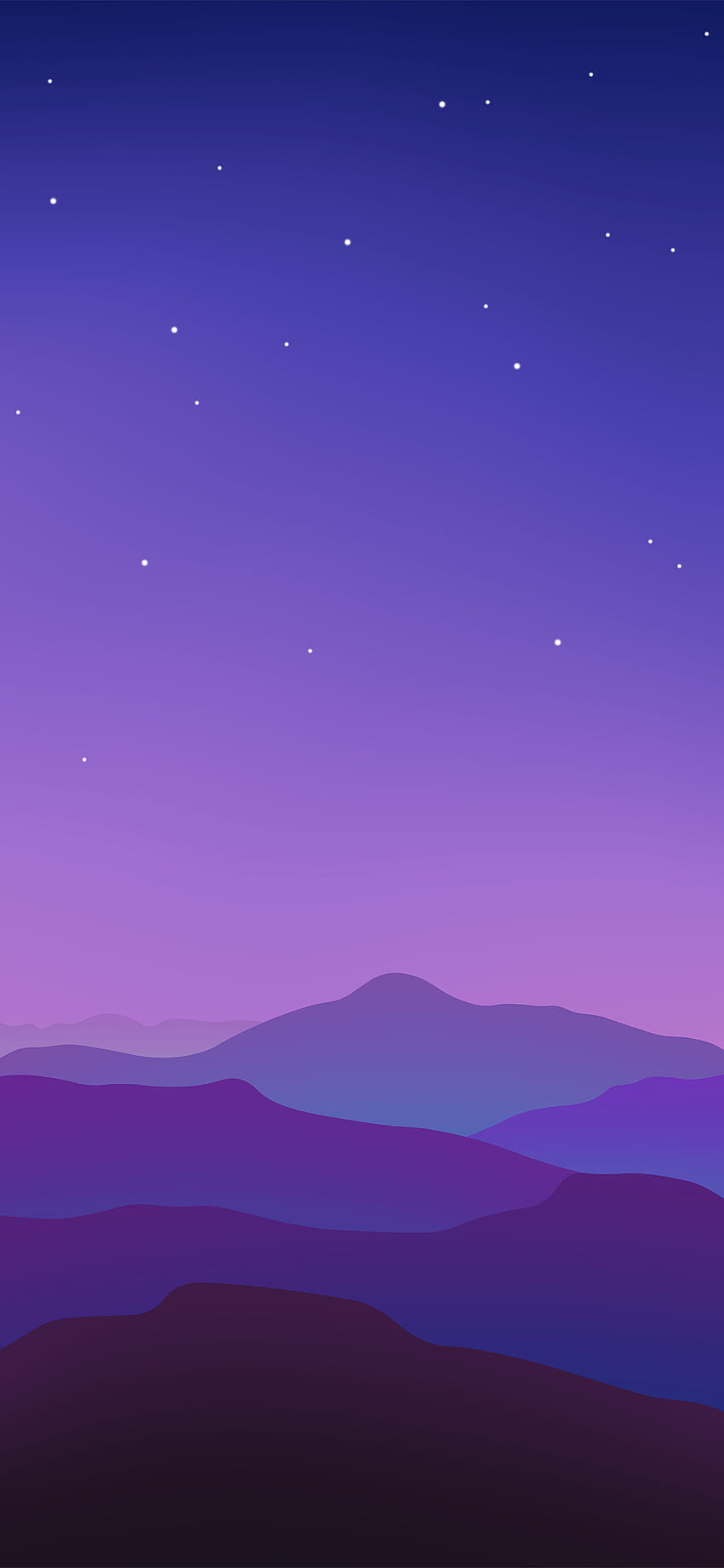 Colorful vector landscape for iPhone, colourful scenery HD phone wallpaper