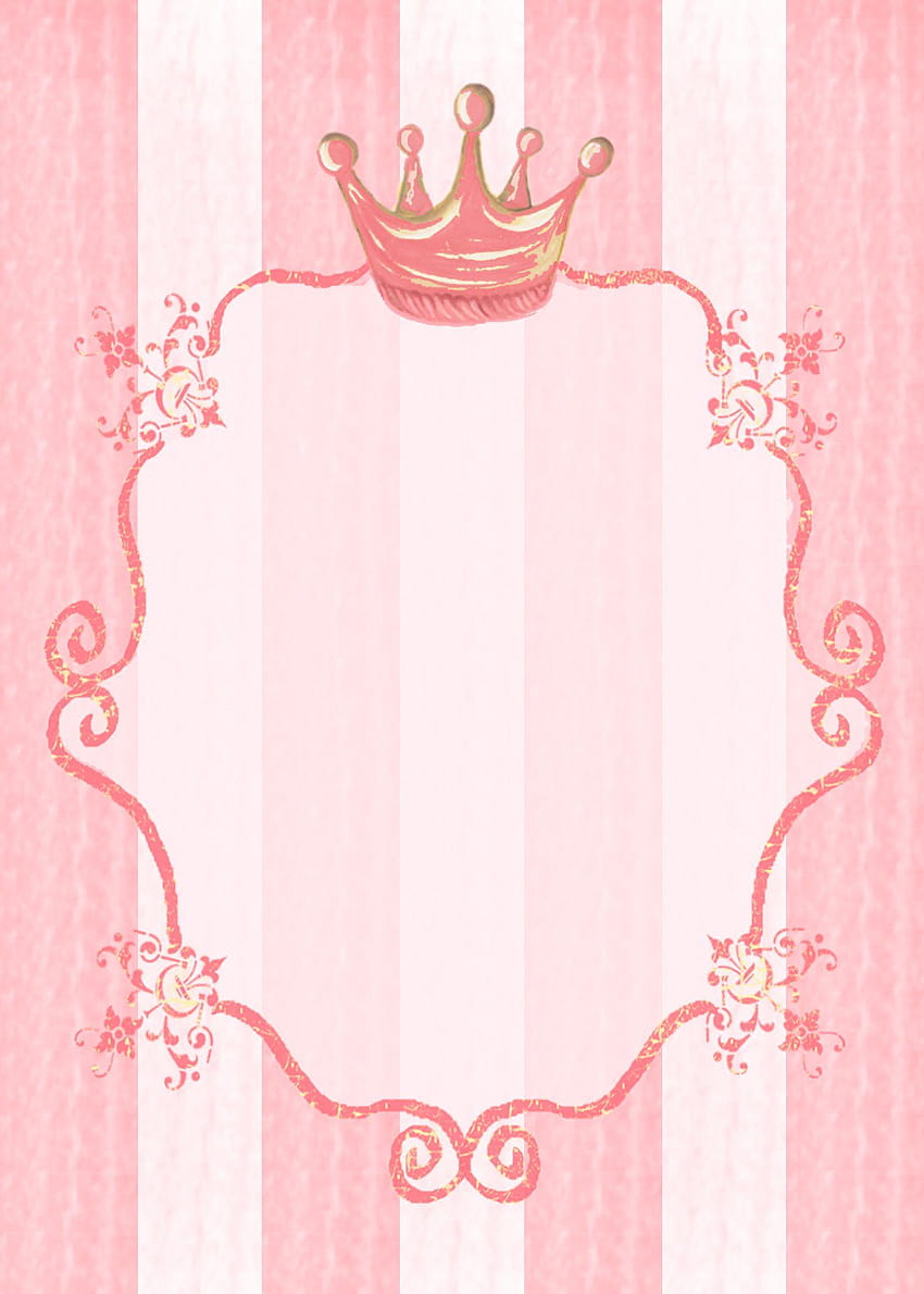 princess party invitation background, stationery, princess background HD phone wallpaper
