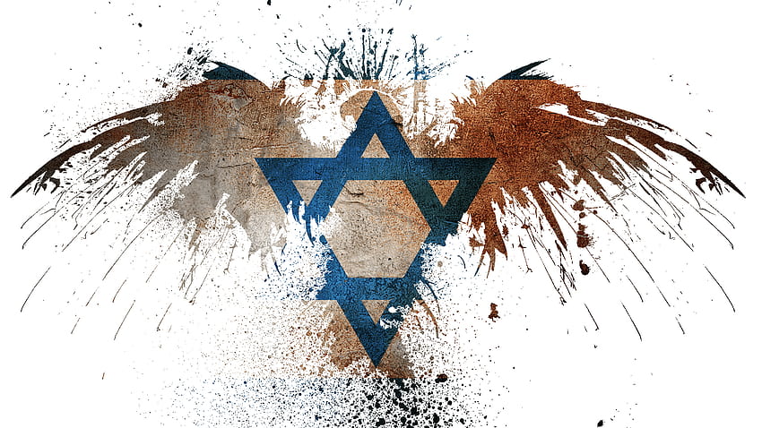 Израелско знаме, орелът 1920x1080, израелско знаме HD тапет