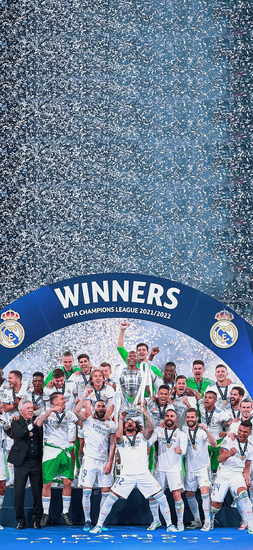 Real Madrid UEFA Champions League Champions 2022 HD phone wallpaper  Pxfuel