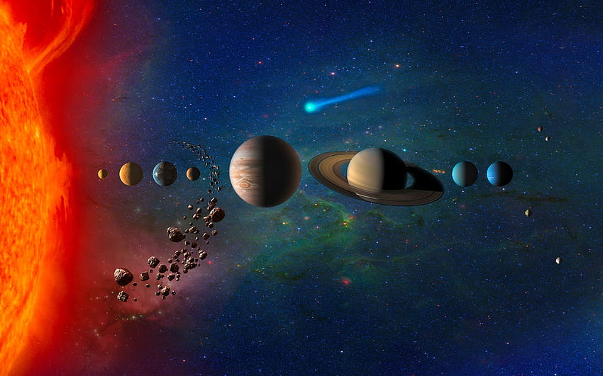 Planets in Solar System Planets, Solar, Spaceship, system, solar pc HD wallpaper