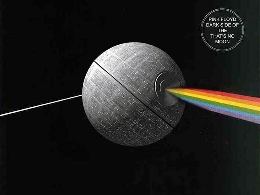 Death Star Pink Floyd Wars ด้านมืดของดวงจันทร์ พื้นหลังสีดำของดาวมรณะ วอลล์เปเปอร์ HD