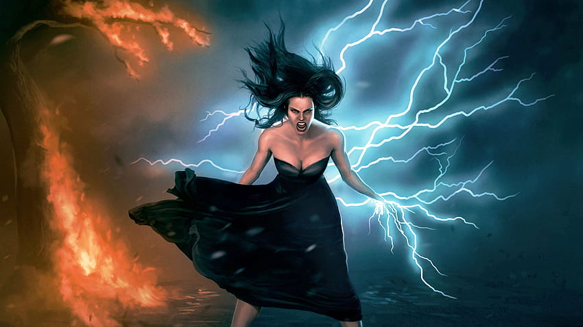 Lightning Girl, girl lightning powers HD wallpaper | Pxfuel