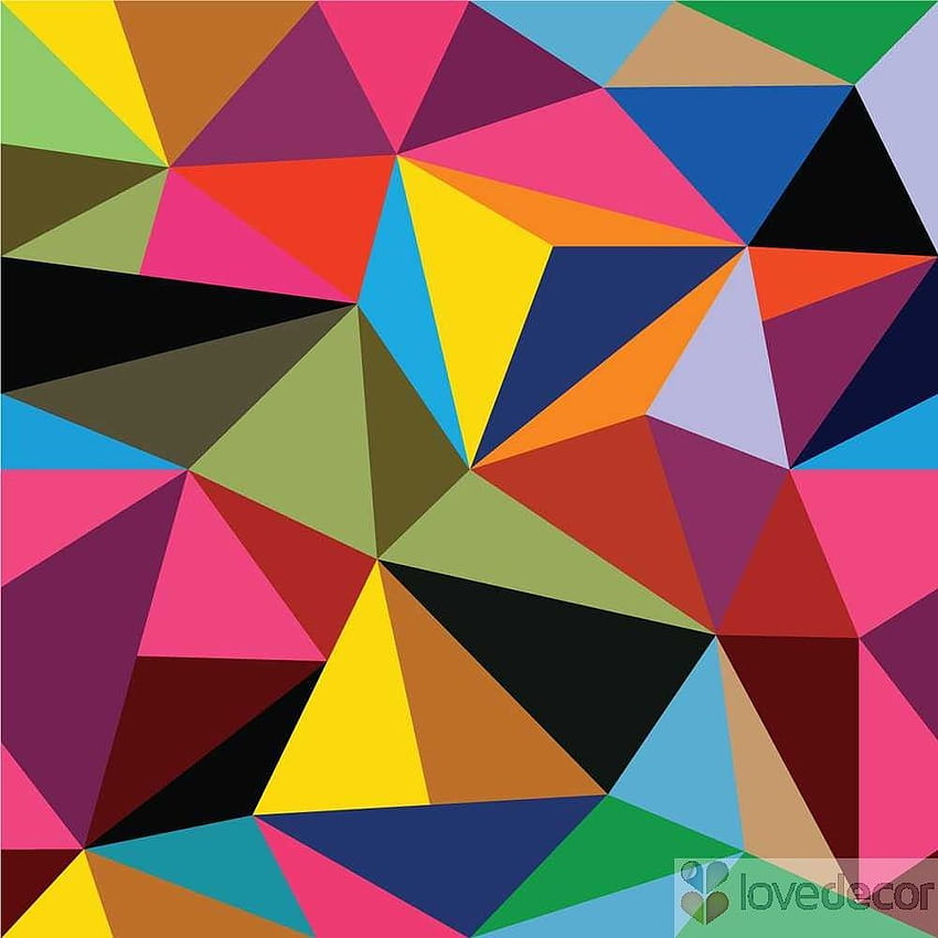 Pola geometris, Pola geometris, Geometris, pola bentuk geometris berwarna-warni wallpaper ponsel HD