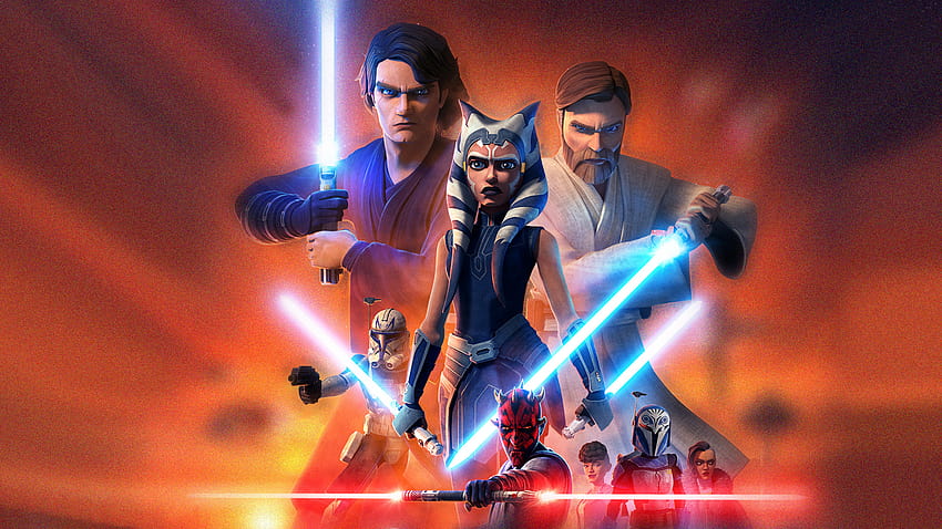 Couldn't find a nice Ahsoka , so I tried making my own HD wallpaper ...