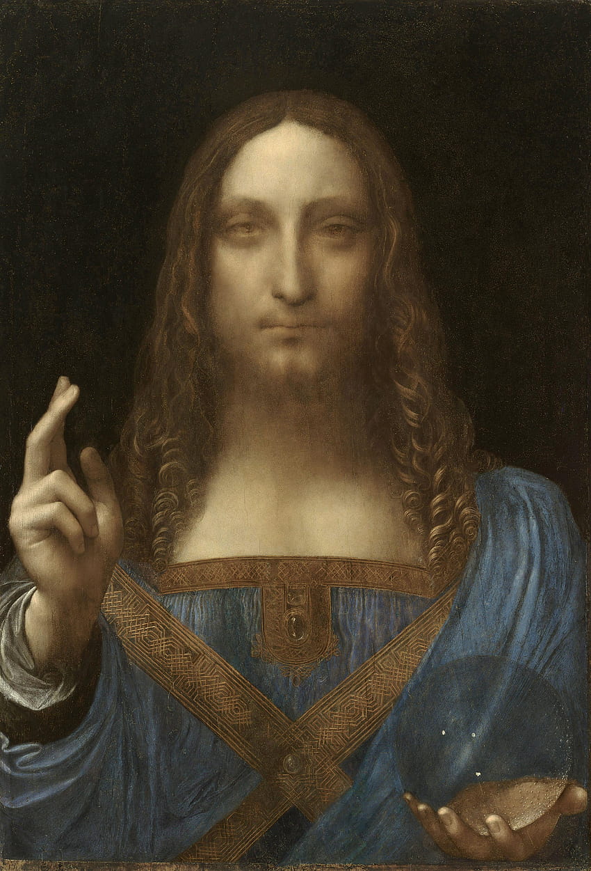 Salvator Mundi, Gemälde von Leonardo da Vinci HD-Handy-Hintergrundbild
