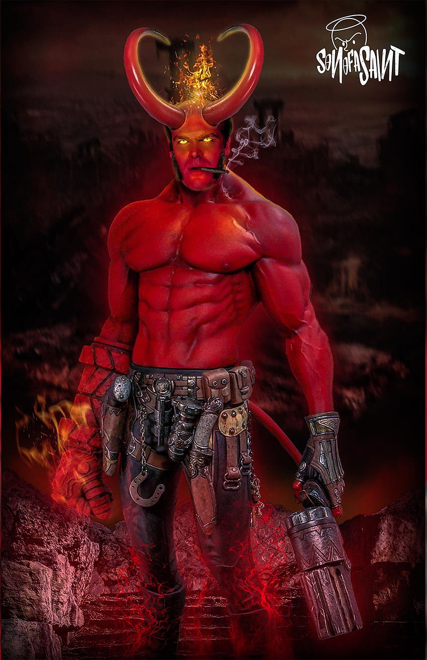 Hellboy 2019 David Harbour fondo de pantalla del teléfono