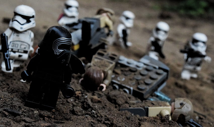: LEGO, star, wars, kylo, ren, portrait, Resistance, first, order, stormtroopers, outside, rabioso gráfico 5926x3518, kylo ren y stormtroopers fondo de pantalla