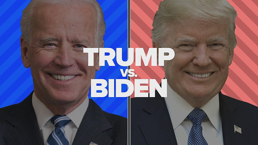 Dixville Notch lance les premiers votes Trump contre Biden le jour du scrutin, Trump contre Biden Fond d'écran HD
