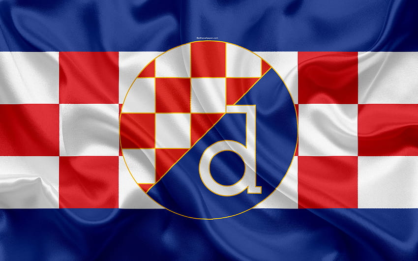ФК Динамо Загреб, хърватски футболен клуб, флаг на Хърватия HD тапет